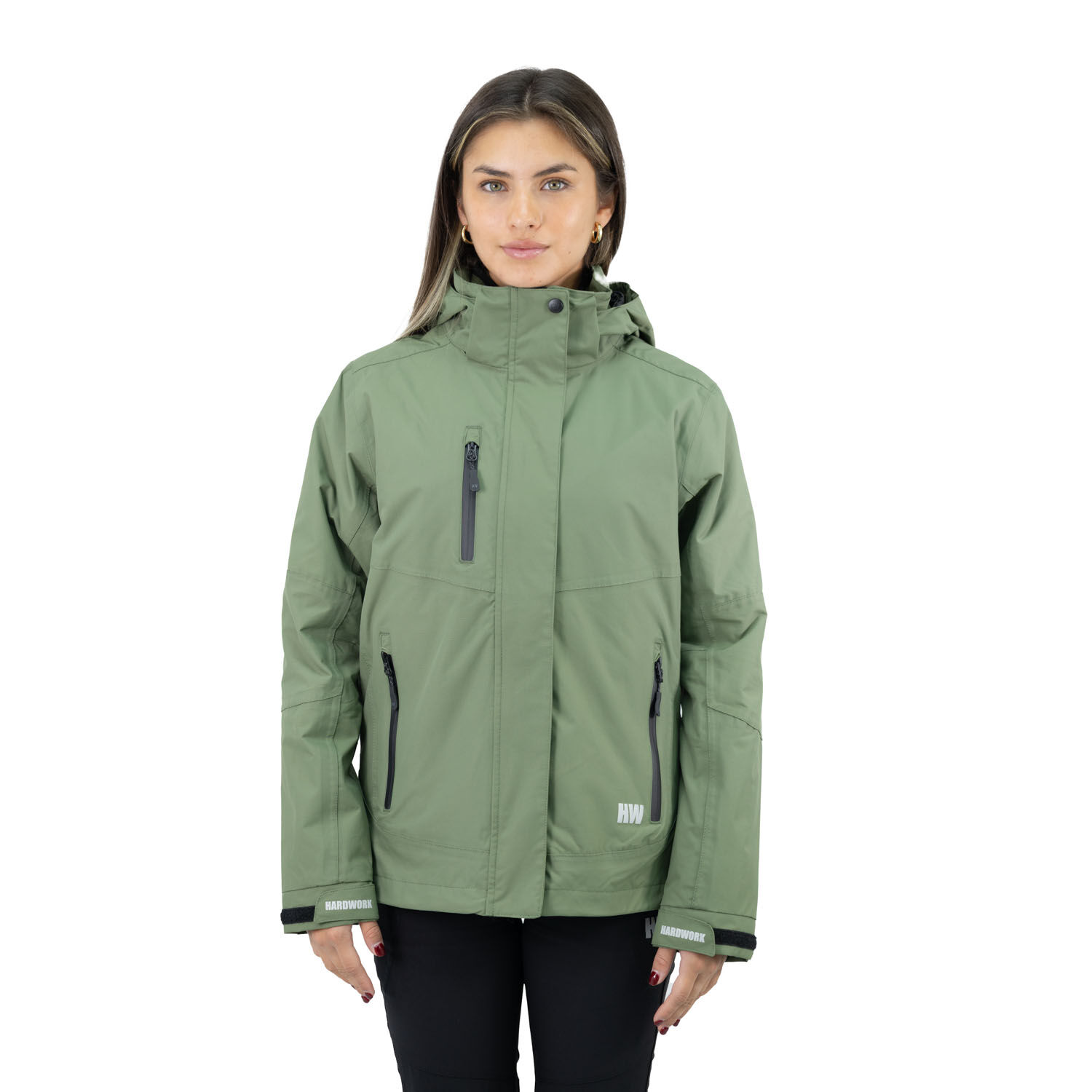 Parka Desmontable Hw Reno 3 En 1 Verde Oliva Mujer image number 0.0